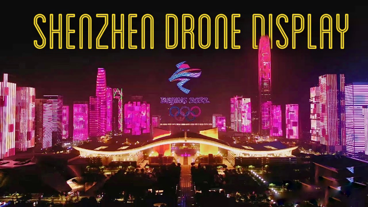 Drone show year china drones chinese light ring